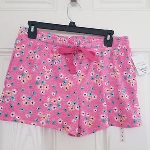 Comfortable Pink Flower Shorts